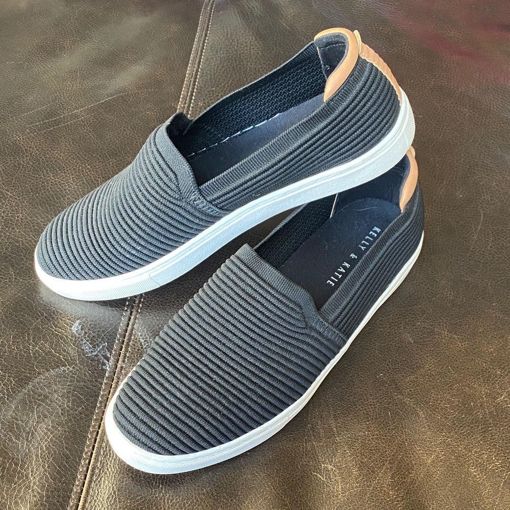 Kelly & Katie Black Slip-On Shoes